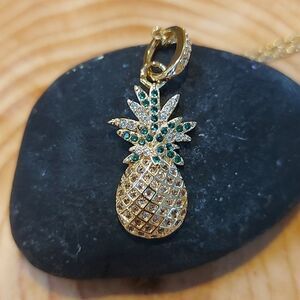 Mandala retro style pineapple charm